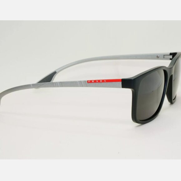Prada Black Rubber 54mm Grey Matte Sunglasses - Picture 7 of 8